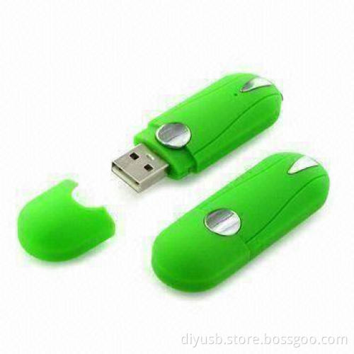Plastic USB Flash Drives with 64MB to 32GB Capacity and 10-year Data Retention